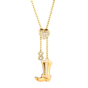 6N4004884bhio-691  Chain length:48+5cm  Stainless Steel Necklace  NA0037G