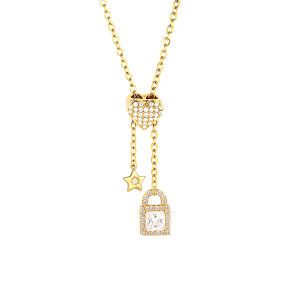 6N4004888bhio-691  Chain length:48+5cm  Stainless Steel Necklace  NA0039G