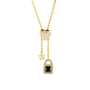 6N4004890bhio-691  Chain length:48+5cm  Stainless Steel Necklace  NA0040G
