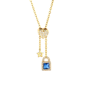 6N4004896bhio-691  Chain length:48+5cm  Stainless Steel Necklace  NA0043G
