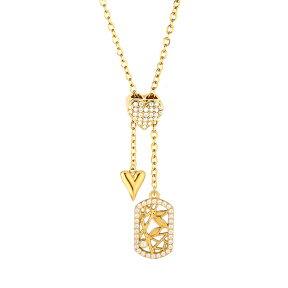 6N4004914bhia-691  Chain length:48+5cm  Stainless Steel Necklace  NA0052G