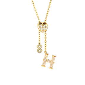 6N4004918bhio-691  Chain length:48+5cm  Stainless Steel Necklace  NA0054G