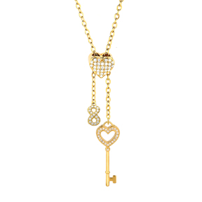 6N4004920bhii-691  Chain length:48+5cm  Stainless Steel Necklace  NA0055G