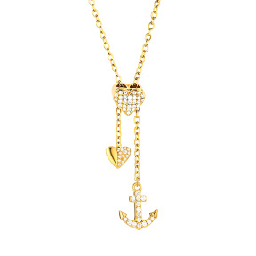 6N4004928bhil-691  Chain length:48+5cm  Stainless Steel Necklace  NA0059G