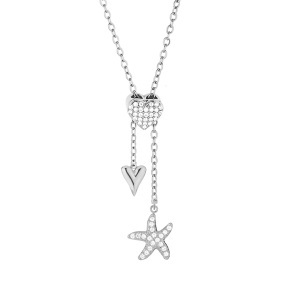 6N4004933bbov-691  Chain length:48+5cm  Stainless Steel Necklace  NA0062