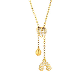 6N4004938vhhl-691  Chain length:48+5cm  Stainless Steel Necklace  NA0064G
