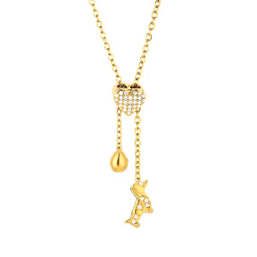 6N4004940vhhl-691  Chain length:48+5cm  Stainless Steel Necklace  NA0065G