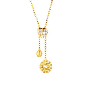 6N4004948bhii-691  Chain length:48+5cm  Stainless Steel Necklace  NA0069G