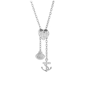 6N4004955bbov-691  Chain length:48+5cm  Stainless Steel Necklace  NA0073
