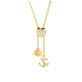 6N4004956bhhi-691  Chain length:48+5cm  Stainless Steel Necklace  NA0073G