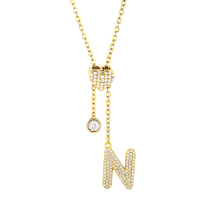 6N4004988bhio-691  Chain length:48+5cm  Stainless Steel Necklace  NA0089G