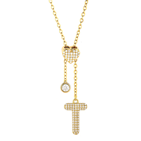 6N4005000bhio-691  Chain length:48+5cm  Stainless Steel Necklace  NA0095G