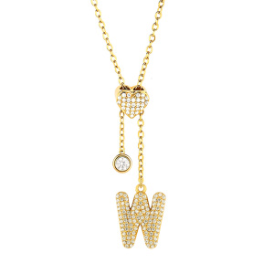 6N4005006bhio-691  Chain length:48+5cm  Stainless Steel Necklace  NA0098G