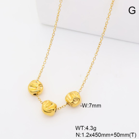6N2005330vbnb-908  18K PVD  Stainless Steel Necklace
