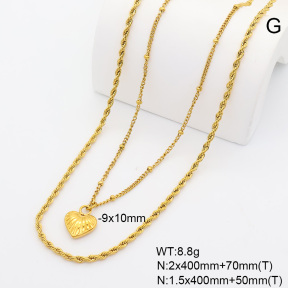 6N2005336bhbl-908  18K PVD  Stainless Steel Necklace
