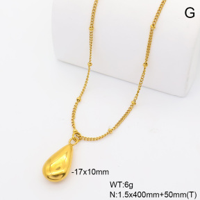 6N2005343vbll-908  18K PVD  Stainless Steel Necklace