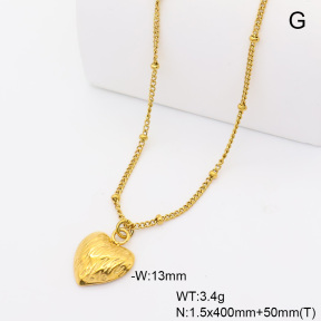 6N2005344vbmb-908  18K PVD  Stainless Steel Necklace