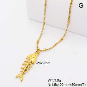 6N2005348bbml-908  18K PVD  Stainless Steel Necklace