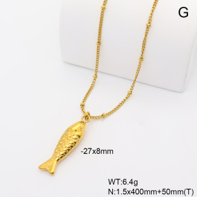 6N2005349bbml-908  18K PVD  Stainless Steel Necklace
