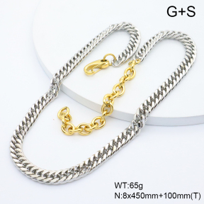 GEN002390vhkb-066  18K PVD,Handmade Polished  Stainless Steel Necklace  BC26060374N-PS