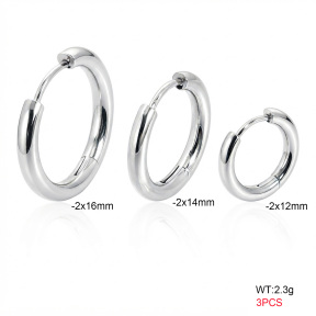6E2007505aajl-900  316 SS  Stainless Steel Earrings