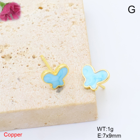 F6E302190baka-L017  Fashion Copper Earrings
