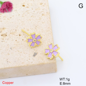 F6E302194baka-L017  Fashion Copper Earrings
