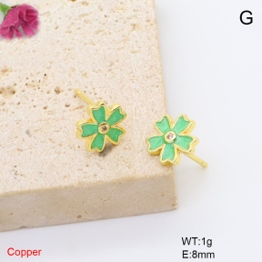 F6E302195baka-L017  Fashion Copper Earrings