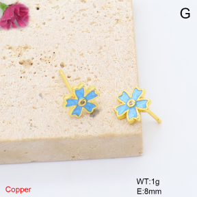 F6E302196baka-L017  Fashion Copper Earrings
