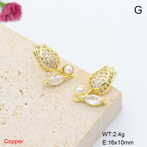 F6E405937ablb-L017  Fashion Copper Earrings