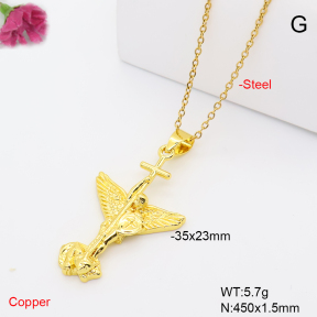 F6N201484avja-L017  Fashion Copper Necklace