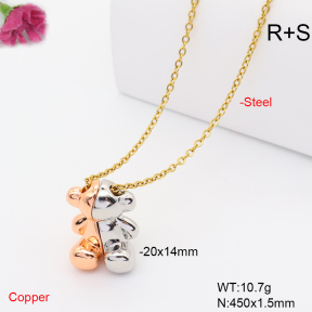 F6N201489ablb-L017  Fashion Copper Necklace
