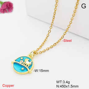 F6N302062vail-L017  Fashion Copper Necklace