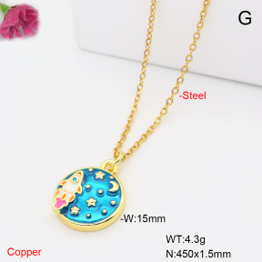 F6N302064vail-L017  Fashion Copper Necklace
