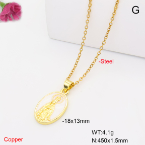F6N302065vail-L017  Fashion Copper Necklace