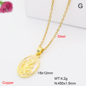 F6N302066vail-L017  Fashion Copper Necklace