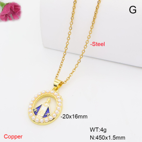 F6N302068baka-L017  Fashion Copper Necklace
