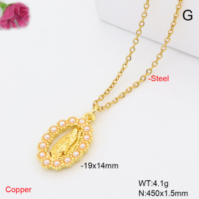 F6N302070vaia-L017  Fashion Copper Necklace