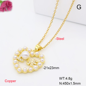 F6N302074baka-L017  Fashion Copper Necklace