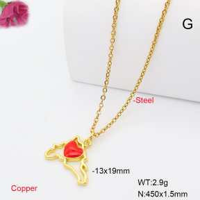 F6N302082vaia-L017  Fashion Copper Necklace
