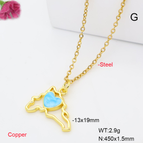 F6N302084vaia-L017  Fashion Copper Necklace