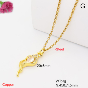 F6N409874vail-L017  Fashion Copper Necklace