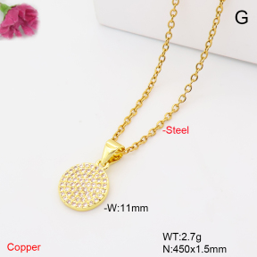 F6N409876vail-L017  Fashion Copper Necklace