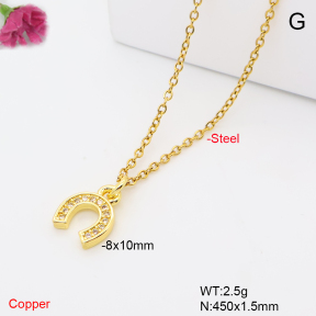 F6N409878vail-L017  Fashion Copper Necklace