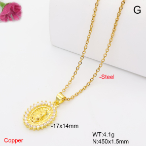 F6N409882vail-L017  Fashion Copper Necklace