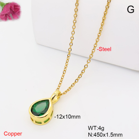 F6N409888vail-L017  Fashion Copper Necklace