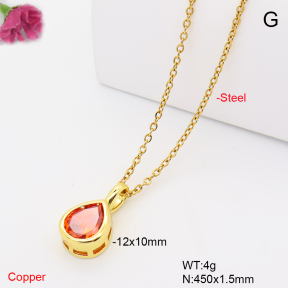 F6N409889vail-L017  Fashion Copper Necklace