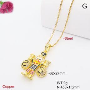 F6N409894vbnb-L017  Fashion Copper Necklace