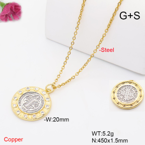 F6N409898ablb-L017  Fashion Copper Necklace