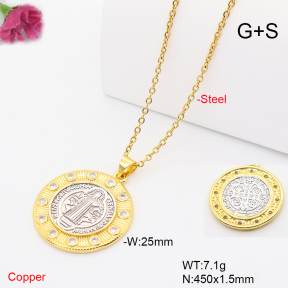 F6N409899ablb-L017  Fashion Copper Necklace